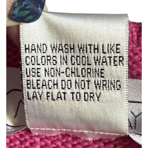 Mandal Bay VIntage Vest Butterfly Embroidered Grandmacore Teachercore Pink Zip L - Picture 5 of 6